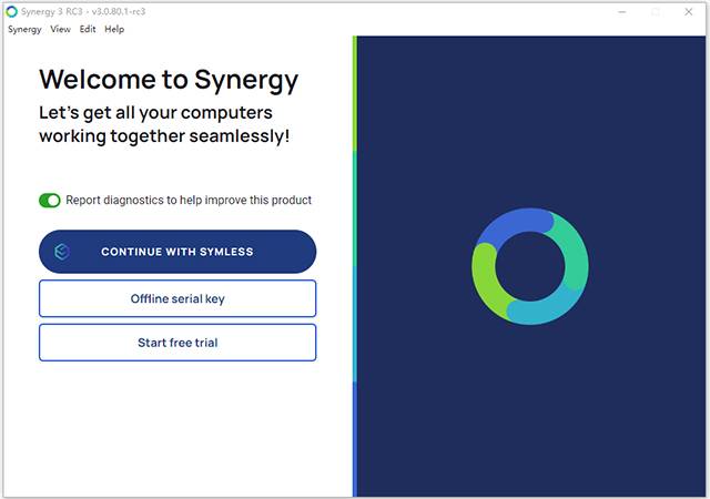多平台键鼠共享软件SynergyPro带秘钥：附带多平台多版本